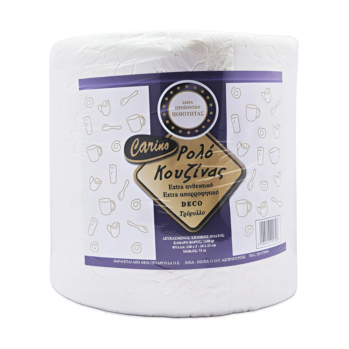 Carino Deco Χαρτί Κουζίνας 3φυλλο 1100gr 1τεμ.