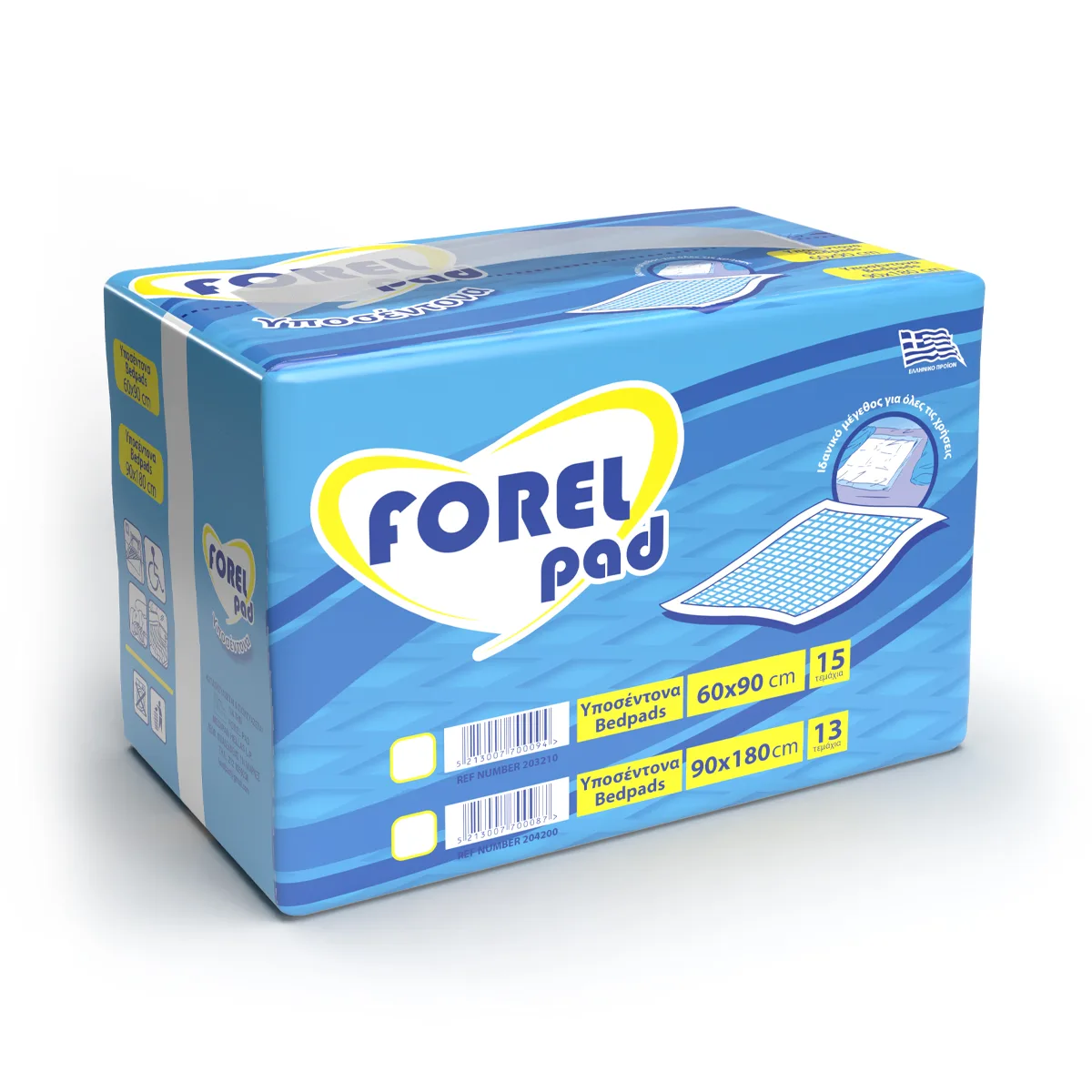 Forel Pad Υποσέντονα 60x90cm 15τεμ.