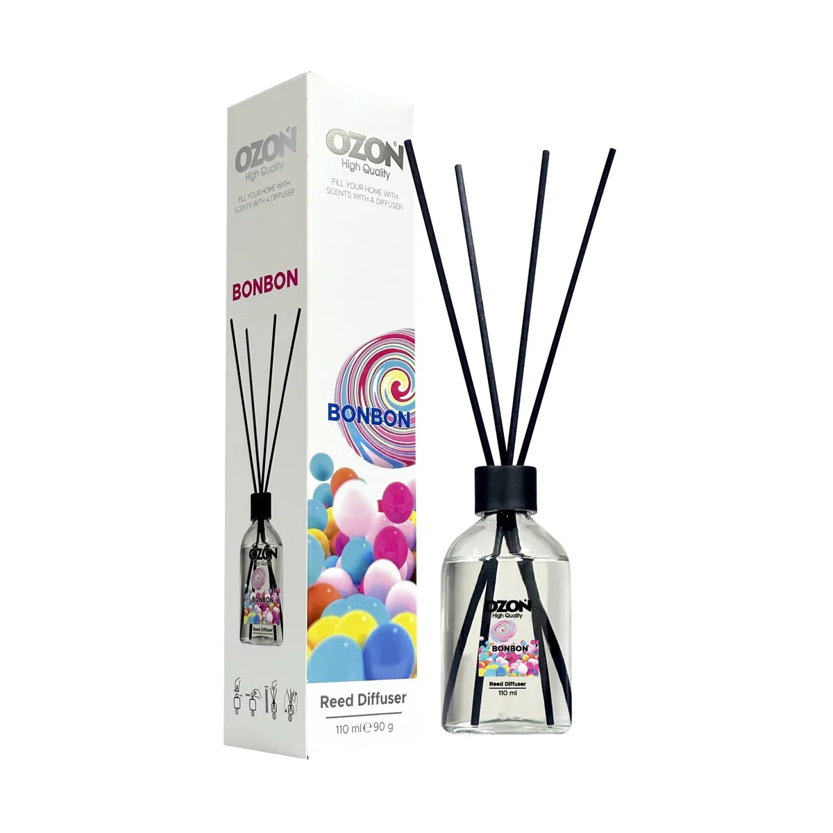 Ozon Αρωματικό Reed Diffuser Bonbon 110ml
