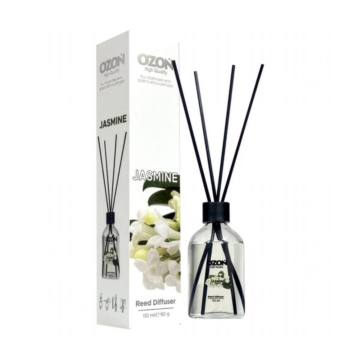 Ozon Αρωματικό Reed Diffuser Jasmine 110ml