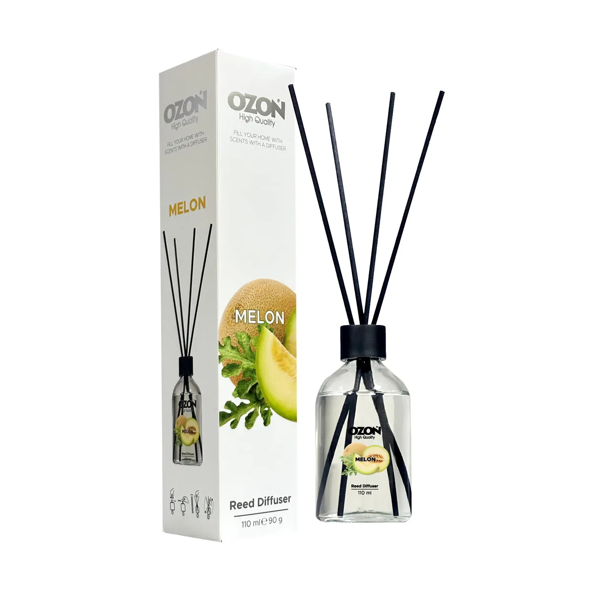 Ozon Αρωματικό Reed Diffuser Melon 110ml