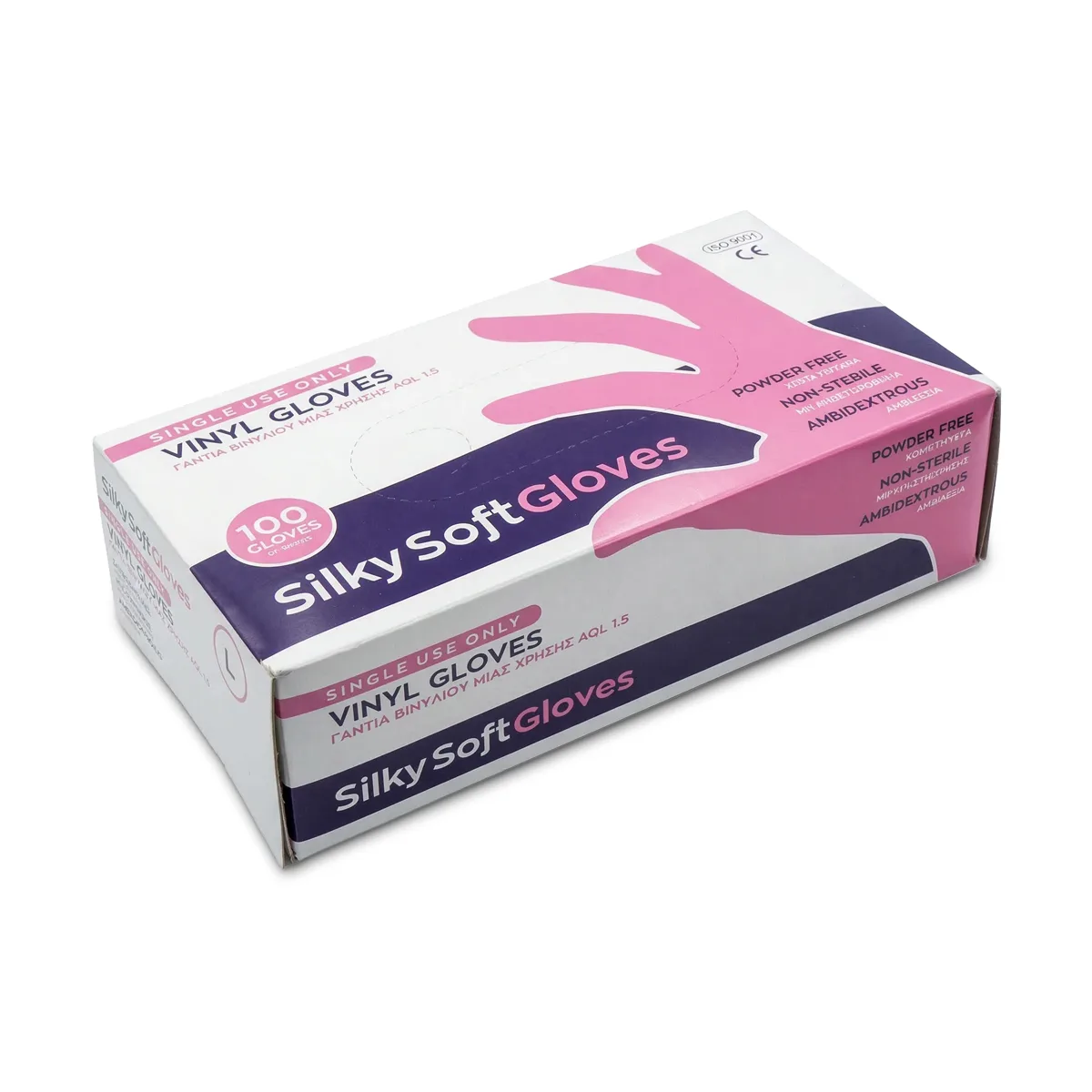 Silky Soft Γάντια Βινυλίου μίας Χρήσης Medium 100τεμ.