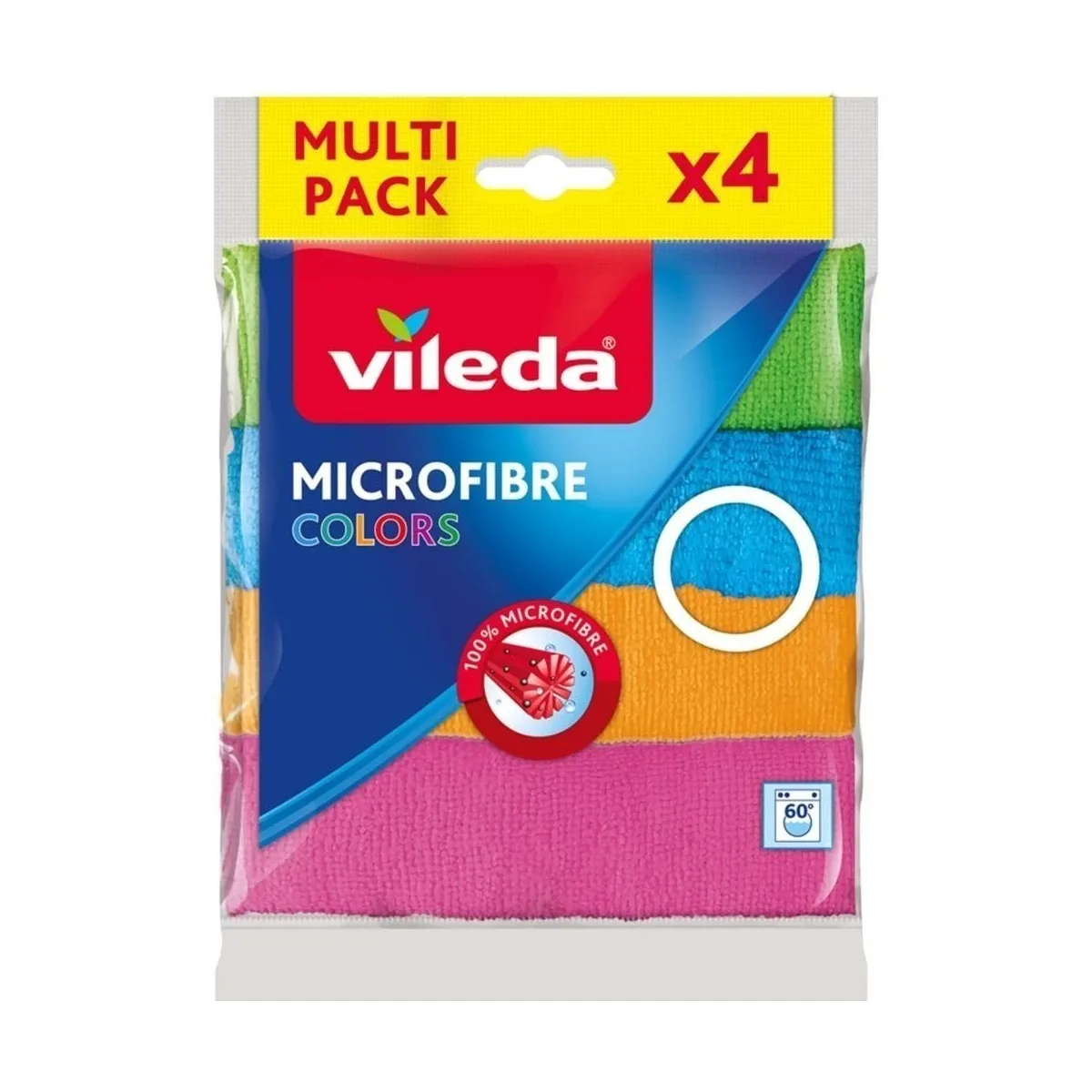 Vileda Πετσέτες Μικροϊνών Colors 4τεμ.