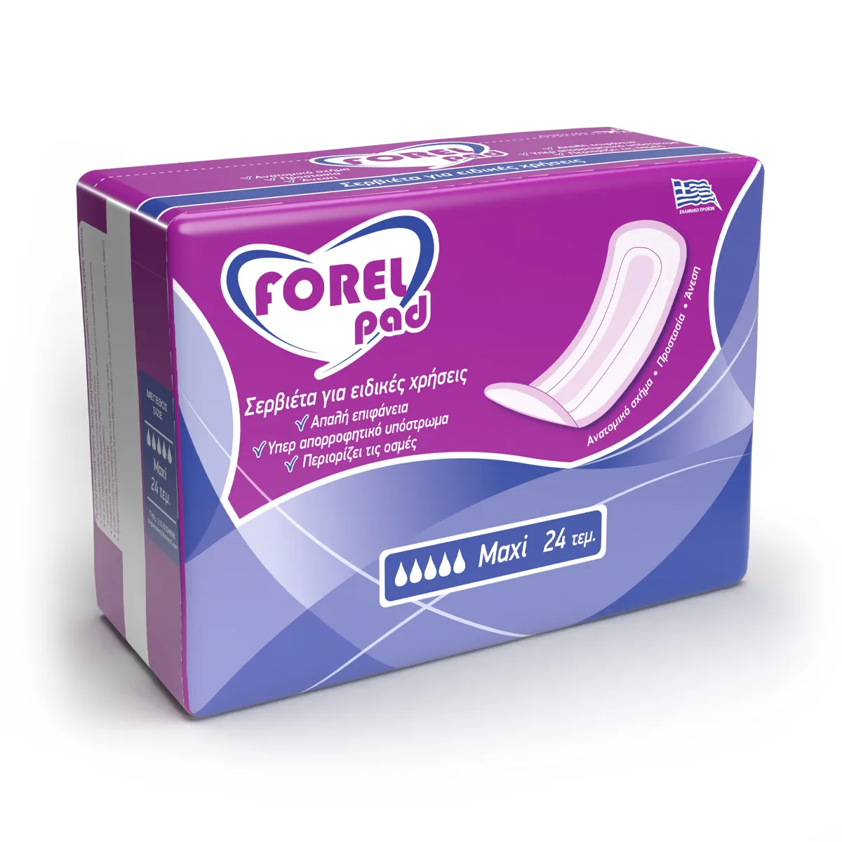 Forel Pad Σερβιέτα Ακράτειας MAXI 24τεμ.